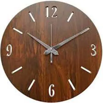 Brown Wooden Wall Clock 